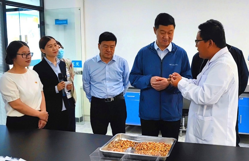 甘肅省地方金融監(jiān)管局、甘肅證監(jiān)局領(lǐng)導(dǎo)蒞臨敦煌種業(yè)調(diào)研指導(dǎo)